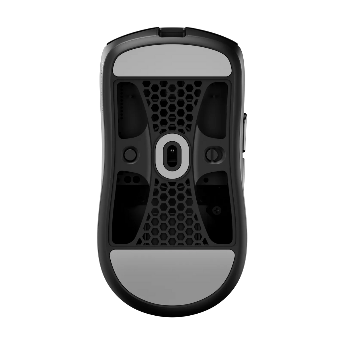 เมาส์เกมมิ่งไร้สาย Hitscan Hyperlight X Black Bottom View