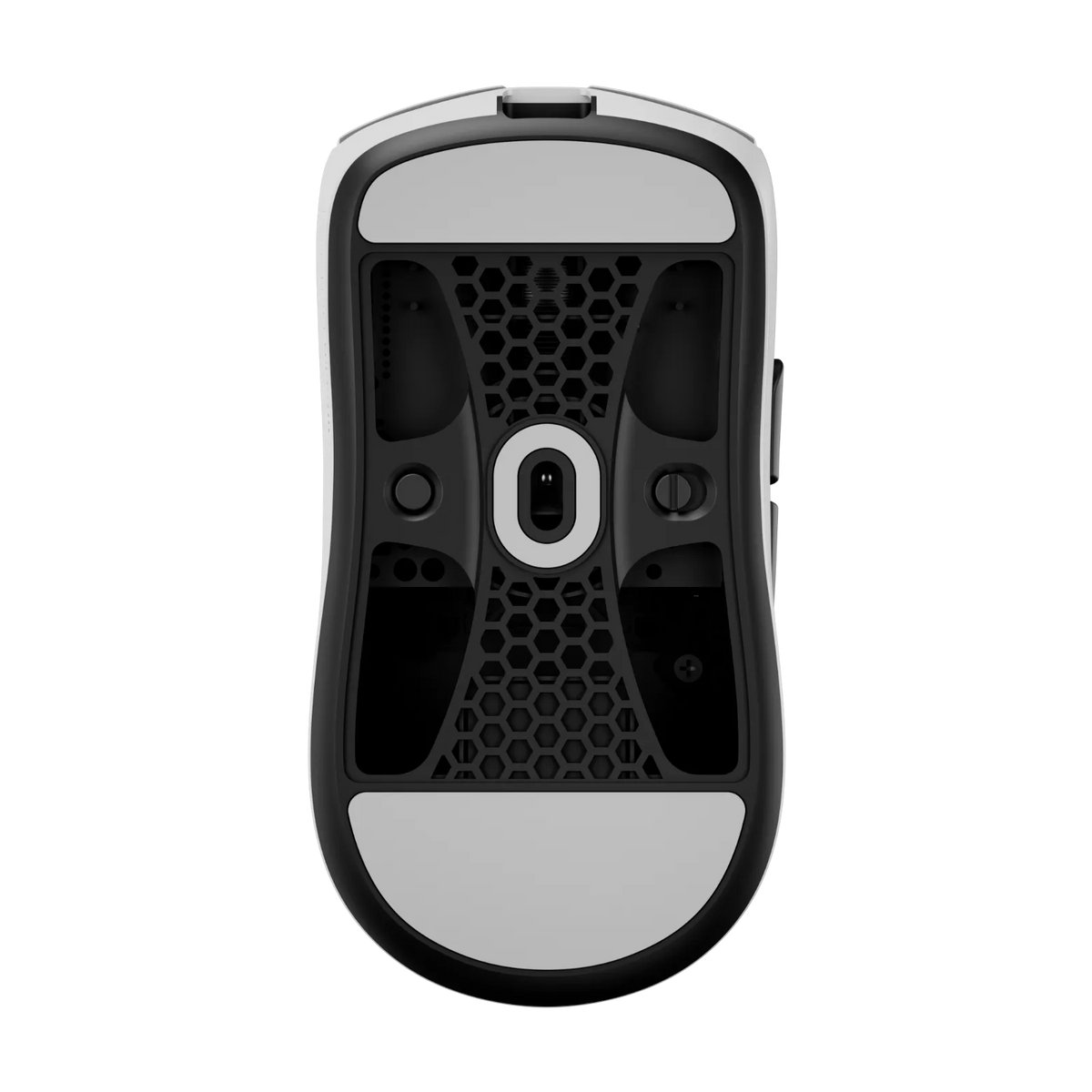 เมาส์เกมมิ่งไร้สาย Hitscan Hyperlight X White Bottom View