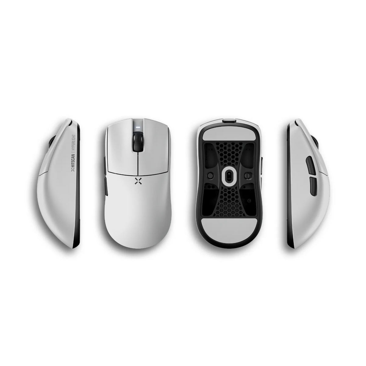 เมาส์เกมมิ่งไร้สาย Hitscan Hyperlight X White All View
