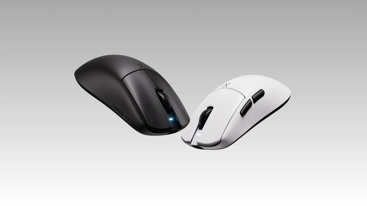 เมาส์เกมมิ่งไร้สาย Hitscan Hyperlight X Black and White