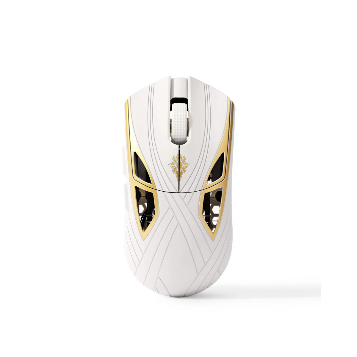 เมาส์เกมมิ่งไร้สาย Finalmouse SLX Achilles, Son of Thetis สีขาวตัดทอง